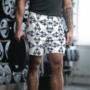Product name: Recursia Symmetree Men's Athletic Shorts In Blue. Keywords: Athlesisure Wear, Clothing, Men's Athlesisure, Men's Athletic Shorts, Men's Clothing, Print: Symmetree