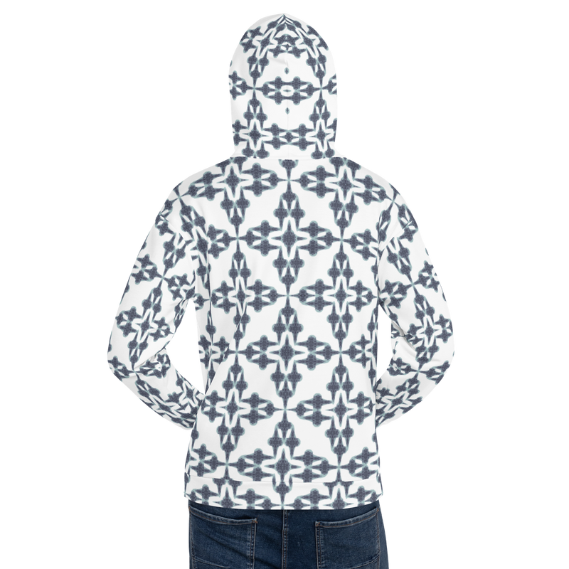 Product name: Recursia Symmetree Men's Hoodie In Blue. Keywords: Athlesisure Wear, Clothing, Men's Athlesisure, Men's Clothing, Men's Hoodie, Men's Tops, Print: Symmetree