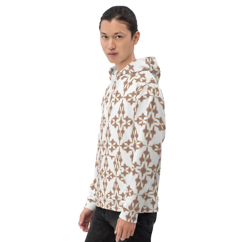 Product name: Recursia Symmetree Men's Hoodie In Pink. Keywords: Athlesisure Wear, Clothing, Men's Athlesisure, Men's Clothing, Men's Hoodie, Men's Tops, Print: Symmetree