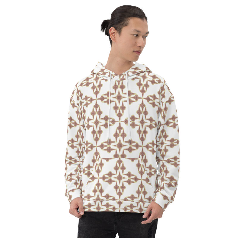 Product name: Recursia Symmetree Men's Hoodie In Pink. Keywords: Athlesisure Wear, Clothing, Men's Athlesisure, Men's Clothing, Men's Hoodie, Men's Tops, Print: Symmetree