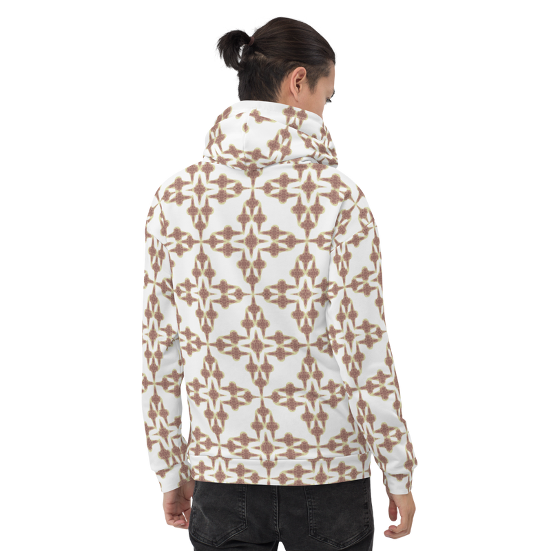 Product name: Recursia Symmetree Men's Hoodie In Pink. Keywords: Athlesisure Wear, Clothing, Men's Athlesisure, Men's Clothing, Men's Hoodie, Men's Tops, Print: Symmetree