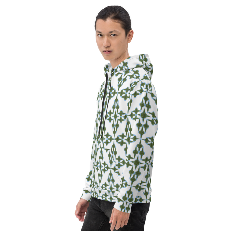 Product name: Recursia Symmetree Men's Hoodie. Keywords: Athlesisure Wear, Clothing, Men's Athlesisure, Men's Clothing, Men's Hoodie, Men's Tops, Print: Symmetree