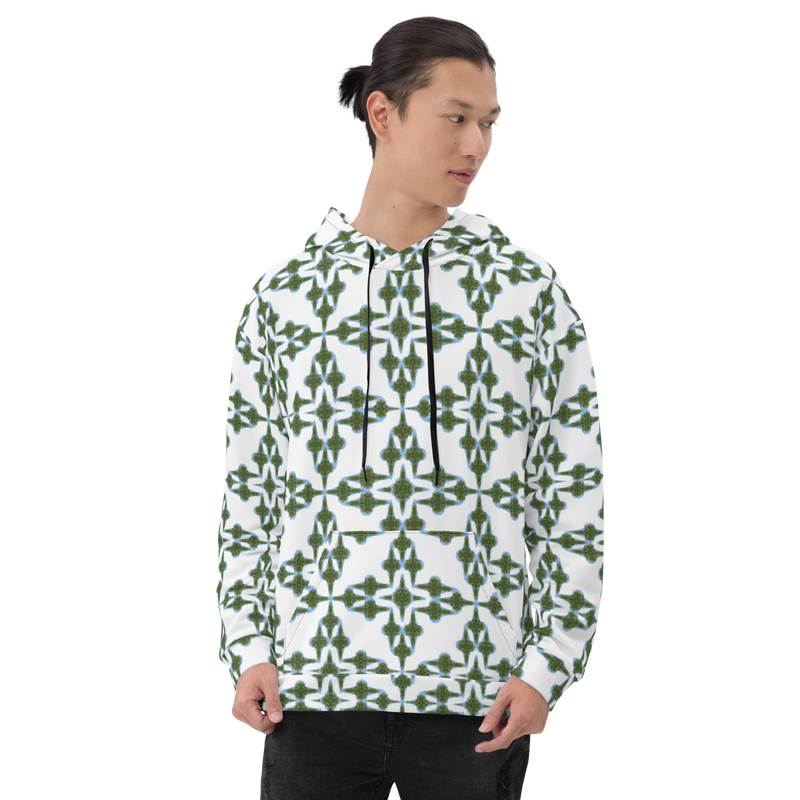 Product name: Recursia Symmetree Men's Hoodie. Keywords: Athlesisure Wear, Clothing, Men's Athlesisure, Men's Clothing, Men's Hoodie, Men's Tops, Print: Symmetree