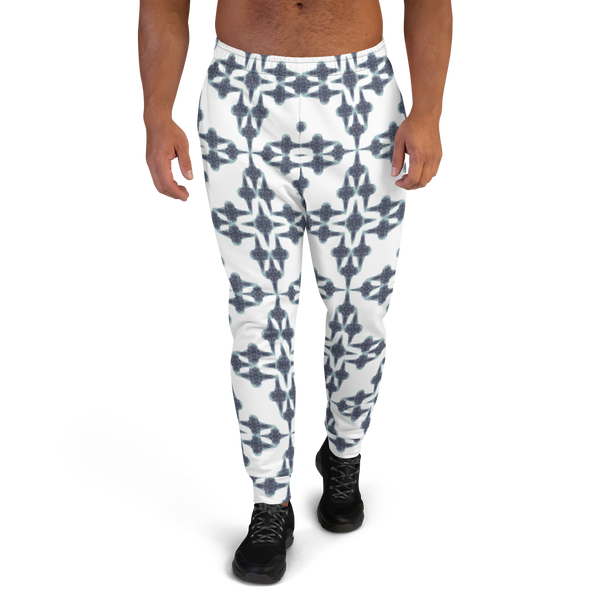 Product name: Recursia Symmetree Men's Joggers In Blue. Keywords: Athlesisure Wear, Clothing, Men's Athlesisure, Men's Bottoms, Men's Clothing, Men's Joggers, Print: Symmetree