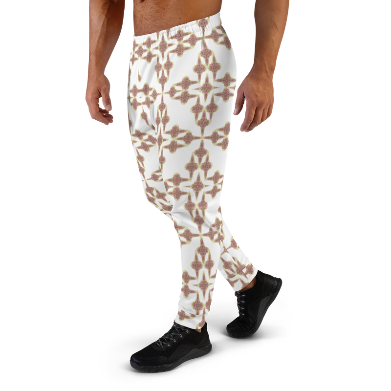 Product name: Recursia Symmetree Men's Joggers In Pink. Keywords: Athlesisure Wear, Clothing, Men's Athlesisure, Men's Bottoms, Men's Clothing, Men's Joggers, Print: Symmetree