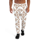 Product name: Recursia Symmetree Men's Joggers In Pink. Keywords: Athlesisure Wear, Clothing, Men's Athlesisure, Men's Bottoms, Men's Clothing, Men's Joggers, Print: Symmetree