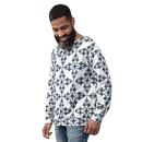 Product name: Recursia Symmetree Men's Sweatshirt In Blue. Keywords: Athlesisure Wear, Clothing, Men's Athlesisure, Men's Clothing, Men's Sweatshirt, Men's Tops, Print: Symmetree