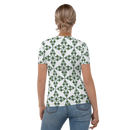 Product name: Recursia Symmetree Women's Crew Neck T-Shirt. Keywords: Clothing, Print: Symmetree, Women's Clothing, Women's Crew Neck T-Shirt