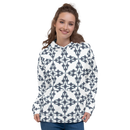 Product name: Recursia Symmetree Women's Hoodie In Blue. Keywords: Athlesisure Wear, Clothing, Print: Symmetree, Women's Hoodie, Women's Tops