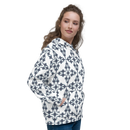 Product name: Recursia Symmetree Women's Hoodie In Blue. Keywords: Athlesisure Wear, Clothing, Print: Symmetree, Women's Hoodie, Women's Tops