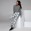 Product name: Recursia Symmetree Women's Joggers In Blue. Keywords: Athlesisure Wear, Clothing, Print: Symmetree, Women's Bottoms, Women's Joggers