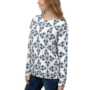 Product name: Recursia Symmetree Women's Sweatshirt In Blue. Keywords: Athlesisure Wear, Clothing, Print: Symmetree, Women's Sweatshirt, Women's Tops