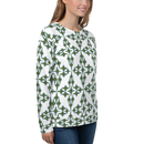 Product name: Recursia Symmetree Women's Sweatshirt. Keywords: Athlesisure Wear, Clothing, Print: Symmetree, Women's Sweatshirt, Women's Tops