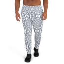 Product name: Recursia Symmetree I Men's Joggers In Blue. Keywords: Athlesisure Wear, Clothing, Men's Athlesisure, Men's Bottoms, Men's Clothing, Men's Joggers, Print: Symmetree