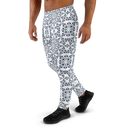 Product name: Recursia Symmetree I Men's Joggers In Blue. Keywords: Athlesisure Wear, Clothing, Men's Athlesisure, Men's Bottoms, Men's Clothing, Men's Joggers, Print: Symmetree