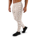 Product name: Recursia Symmetree I Men's Joggers In Pink. Keywords: Athlesisure Wear, Clothing, Men's Athlesisure, Men's Bottoms, Men's Clothing, Men's Joggers, Print: Symmetree