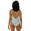 Product name: Recursia Symmetree I One Piece Swimsuit. Keywords: Clothing, One Piece Swimsuit, Swimwear, Print: Symmetree, Unisex Clothing