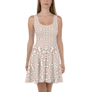 Product name: Recursia Symmetree I Skater Dress In Pink. Keywords: Clothing, Skater Dress, Print: Symmetree, Women's Clothing