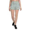 Product name: Recursia Symmetree I Women's Athletic Short Shorts. Keywords: Athlesisure Wear, Clothing, Men's Athletic Shorts, Print: Symmetree