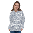 Product name: Recursia Symmetree I Women's Hoodie In Blue. Keywords: Athlesisure Wear, Clothing, Print: Symmetree, Women's Hoodie, Women's Tops