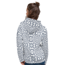 Product name: Recursia Symmetree I Women's Hoodie In Blue. Keywords: Athlesisure Wear, Clothing, Print: Symmetree, Women's Hoodie, Women's Tops