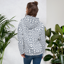 Product name: Recursia Symmetree I Women's Hoodie In Blue. Keywords: Athlesisure Wear, Clothing, Print: Symmetree, Women's Hoodie, Women's Tops