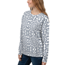 Product name: Recursia Symmetree I Women's Sweatshirt In Blue. Keywords: Athlesisure Wear, Clothing, Print: Symmetree, Women's Sweatshirt, Women's Tops