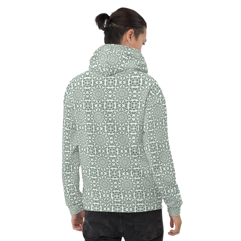 Product name: Recursia Symmetree II Men's Hoodie. Keywords: Athlesisure Wear, Clothing, Men's Athlesisure, Men's Clothing, Men's Hoodie, Men's Tops, Print: Symmetree