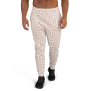 Product name: Recursia Symmetree II Men's Joggers In Pink. Keywords: Athlesisure Wear, Clothing, Men's Athlesisure, Men's Bottoms, Men's Clothing, Men's Joggers, Print: Symmetree