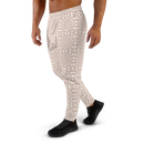 Product name: Recursia Symmetree II Men's Joggers In Pink. Keywords: Athlesisure Wear, Clothing, Men's Athlesisure, Men's Bottoms, Men's Clothing, Men's Joggers, Print: Symmetree