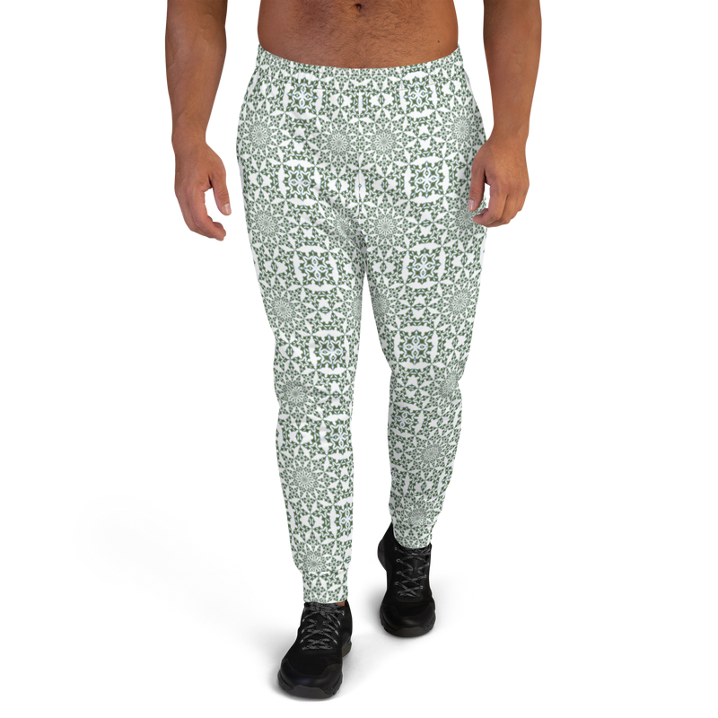 Product name: Recursia Symmetree II Men's Joggers. Keywords: Athlesisure Wear, Clothing, Men's Athlesisure, Men's Bottoms, Men's Clothing, Men's Joggers, Print: Symmetree