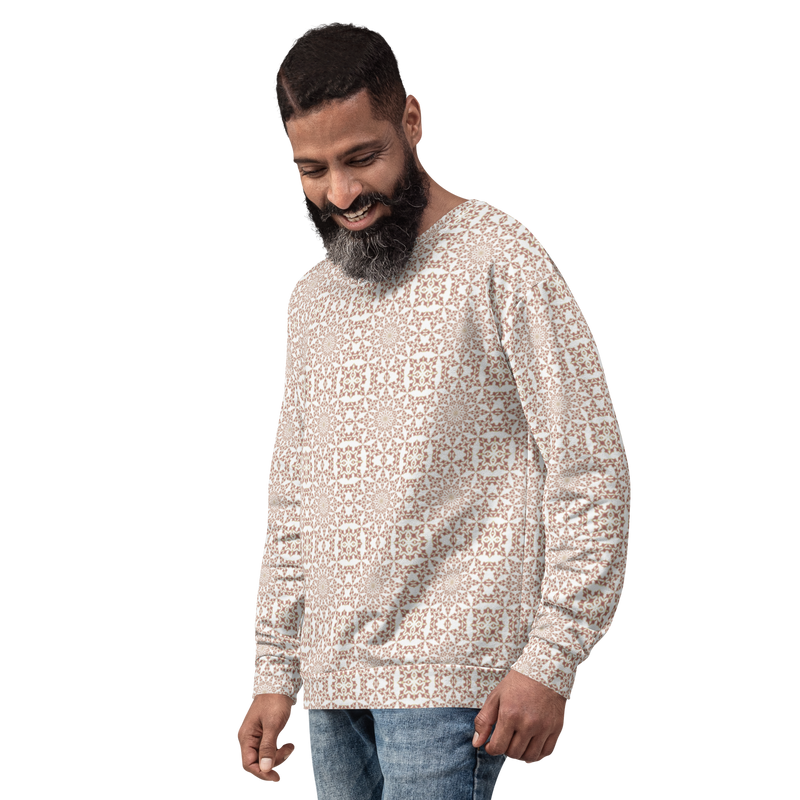 Product name: Recursia Symmetree II Men's Sweatshirt In Pink. Keywords: Athlesisure Wear, Clothing, Men's Athlesisure, Men's Clothing, Men's Sweatshirt, Men's Tops, Print: Symmetree