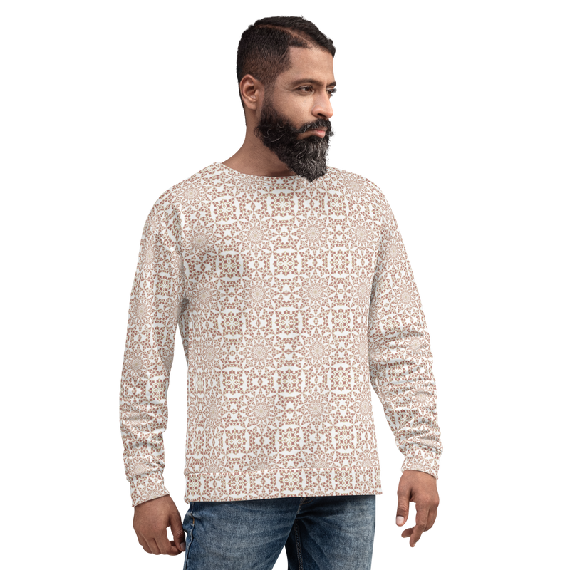 Product name: Recursia Symmetree II Men's Sweatshirt In Pink. Keywords: Athlesisure Wear, Clothing, Men's Athlesisure, Men's Clothing, Men's Sweatshirt, Men's Tops, Print: Symmetree