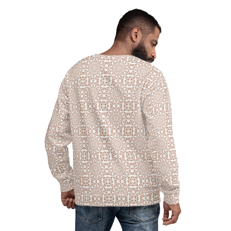Product name: Recursia Symmetree II Men's Sweatshirt In Pink. Keywords: Athlesisure Wear, Clothing, Men's Athlesisure, Men's Clothing, Men's Sweatshirt, Men's Tops, Print: Symmetree