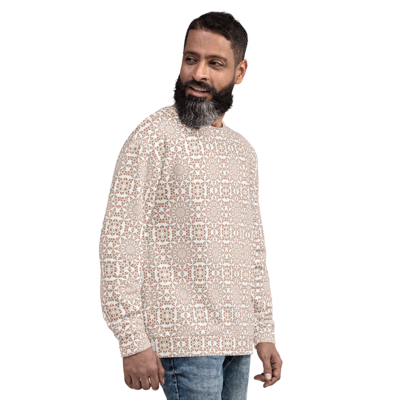 Product name: Recursia Symmetree II Men's Sweatshirt In Pink. Keywords: Athlesisure Wear, Clothing, Men's Athlesisure, Men's Clothing, Men's Sweatshirt, Men's Tops, Print: Symmetree