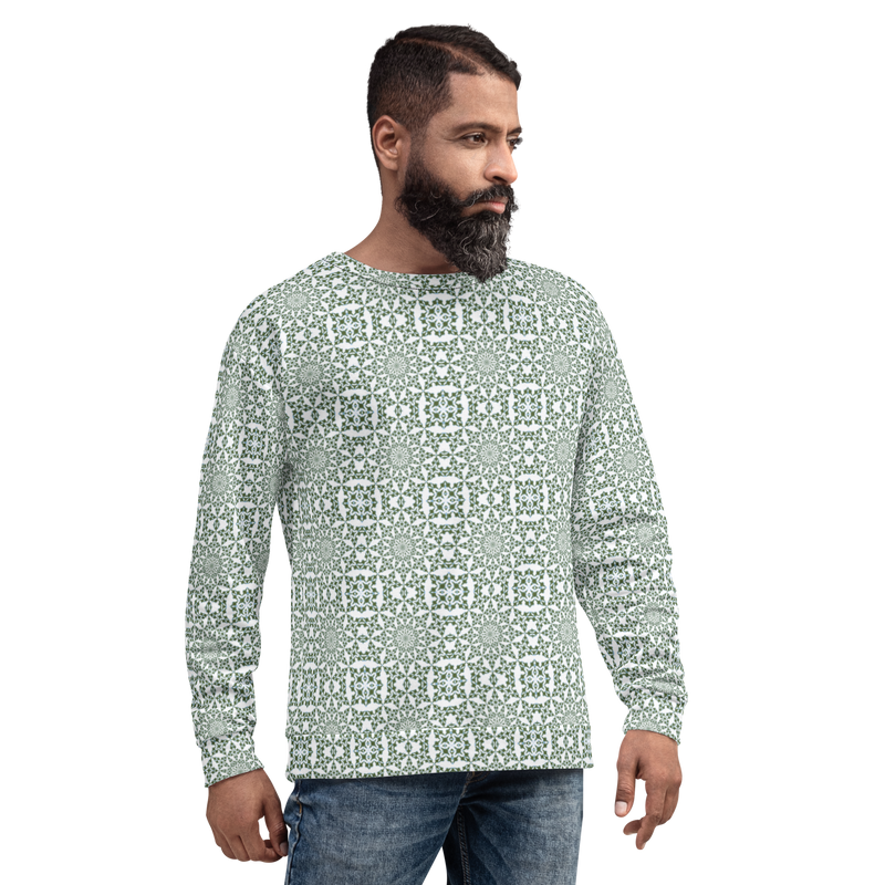 Product name: Recursia Symmetree II Men's Sweatshirt. Keywords: Athlesisure Wear, Clothing, Men's Athlesisure, Men's Clothing, Men's Sweatshirt, Men's Tops, Print: Symmetree