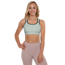 Product name: Recursia Symmetree II Padded Sports Bra. Keywords: Athlesisure Wear, Clothing, Padded Sports Bra, Print: Symmetree, Women's Clothing