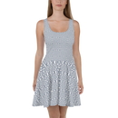 Product name: Recursia Symmetree II Skater Dress In Blue. Keywords: Clothing, Skater Dress, Print: Symmetree, Women's Clothing
