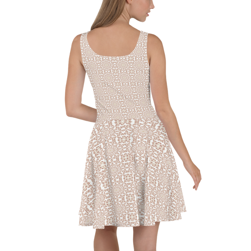 Product name: Recursia Symmetree II Skater Dress In Pink. Keywords: Clothing, Skater Dress, Print: Symmetree, Women's Clothing
