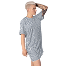 Product name: Recursia Symmetree T-Shirt Dress In Blue. Keywords: Clothing, Print: Symmetree, T-Shirt Dress, Women's Clothing