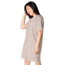 Product name: Recursia Symmetree T-Shirt Dress In Pink. Keywords: Clothing, Print: Symmetree, T-Shirt Dress, Women's Clothing