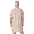 Product name: Recursia Symmetree T-Shirt Dress In Pink. Keywords: Clothing, Print: Symmetree, T-Shirt Dress, Women's Clothing