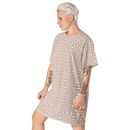 Product name: Recursia Symmetree T-Shirt Dress In Pink. Keywords: Clothing, Print: Symmetree, T-Shirt Dress, Women's Clothing