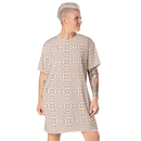 Product name: Recursia Symmetree T-Shirt Dress In Pink. Keywords: Clothing, Print: Symmetree, T-Shirt Dress, Women's Clothing