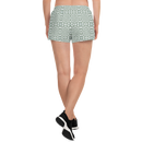 Product name: Recursia Symmetree II Women's Athletic Short Shorts. Keywords: Athlesisure Wear, Clothing, Men's Athletic Shorts, Print: Symmetree