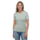 Product name: Recursia Symmetree II Women's Crew Neck T-Shirt. Keywords: Clothing, Print: Symmetree, Women's Clothing, Women's Crew Neck T-Shirt