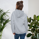 Product name: Recursia Symmetree II Women's Hoodie In Blue. Keywords: Athlesisure Wear, Clothing, Print: Symmetree, Women's Hoodie, Women's Tops