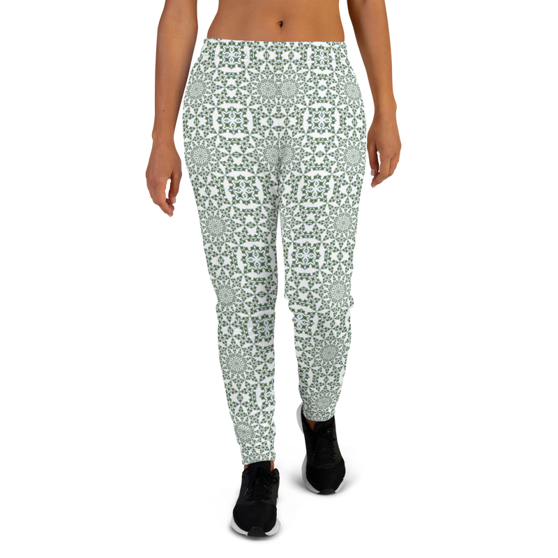 Product name: Recursia Symmetree II Women's Joggers. Keywords: Athlesisure Wear, Clothing, Print: Symmetree, Women's Bottoms, Women's Joggers