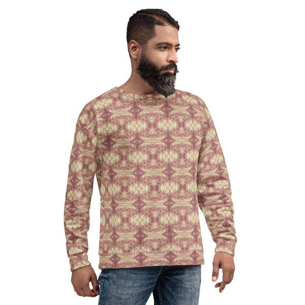 Product name: Recursia Tie-Dye Overdrive II Men's Sweatshirt In Pink. Keywords: Athlesisure Wear, Clothing, Men's Athlesisure, Men's Clothing, Men's Sweatshirt, Men's Tops, Print: Tie-Dye Overdrive