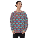 Product name: Recursia Tie-Dye Overdrive II Men's Sweatshirt. Keywords: Athlesisure Wear, Clothing, Men's Athlesisure, Men's Clothing, Men's Sweatshirt, Men's Tops, Print: Tie-Dye Overdrive